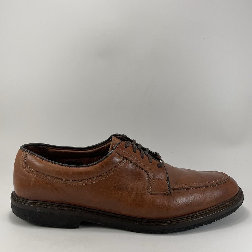 Allen Edmonds Wilbert Split Toe Derby Shoes Brown Leather Mens 11.5 B Narrow